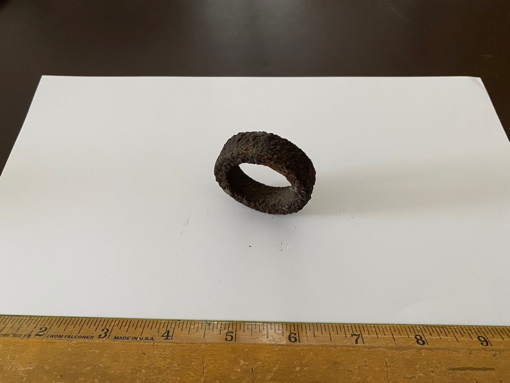 Iron Ring found near slag pile
